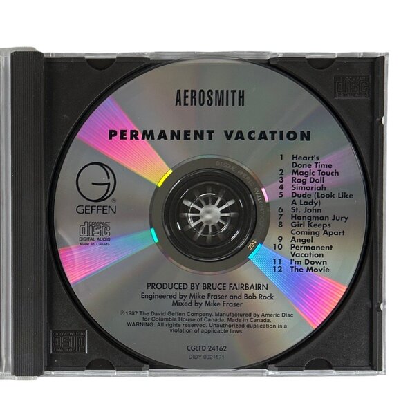 Aerosmith Permanent Vacation Greatest Hits CD Set - Picture 11 of 13